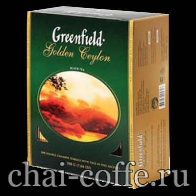 Чай Гринфилд зеленая картонная пачка
