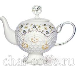 Чай Хайтон Рокель керамический белый чайник