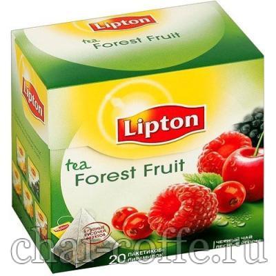 Чай Липтон Лесные фрукты желтая пачка черный чай в пирамидках