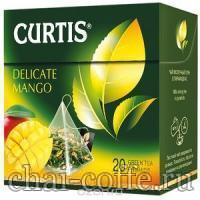Чай Curtis Нежный Манго зеленая пачка чай в пирамидках