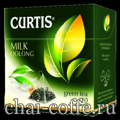 Чай Curtis Молочный Улун зеленая пачка чай в пирамидках