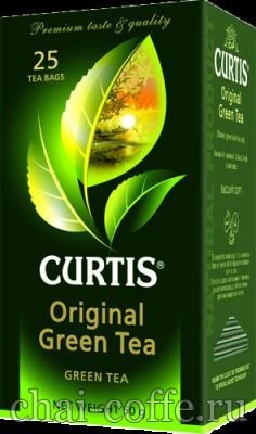 Чай Curtis зеленый чай зеленая пачка чай в пакетиках