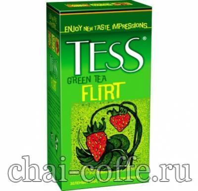 Чай Tess Flirt зеленая пачка зеленый чай