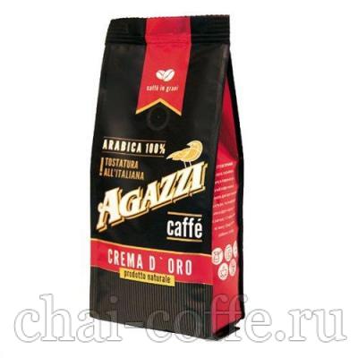 Кофе AGAZZI CREMA DORO в зернах 200 гр*12