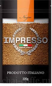 Кофе Impresso Negro 100 грх20 в дой-паке