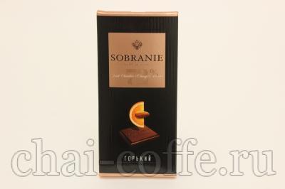 Шоколад SOBRANIE Горький шоколад с апельсином и орехами