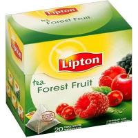Чай Липтон Лесные фрукты желтая пачка черный чай в пирамидках