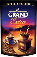 Кофе Гранд Экстра 175 грамм в яркой мягкой упаковке